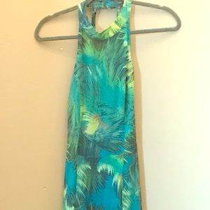 Tropical Print Maxi Dress